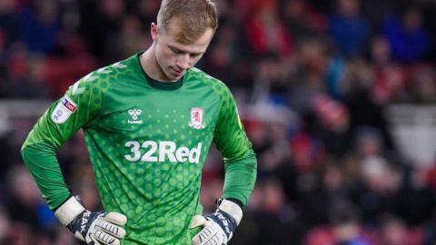 Middlesbrough goalkeeper Aynsley Pears