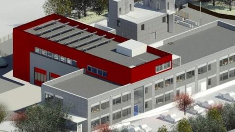 A CGI image of what the Cosham fire station could look like