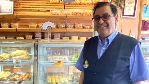 Raj Patel, owner of Vegetarian Food Studio in Cardiff