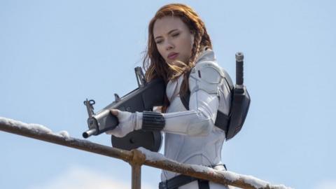 Scarlett Johansson as the Black Widow in the Marvel Studios movie.