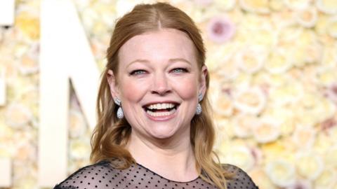 Sarah Snook attends the 81st Annual Golden Globe Awards in Beverly Hills, California, U.S., January 7, 2024.