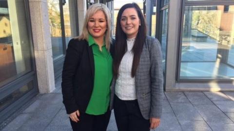 Michelle O'Neill and Órfhlaith Begley