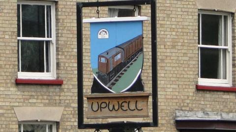 Upwell village sign