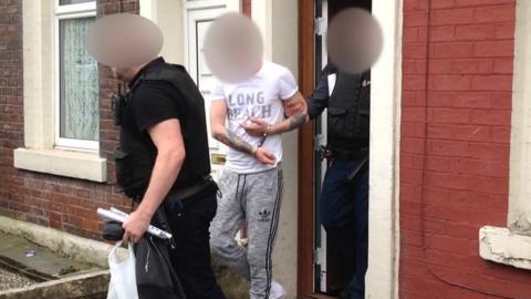 Man arrested in one of the raids