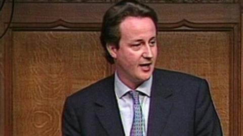 Archive of David Cameron as new MP