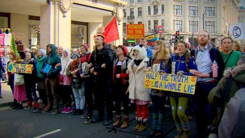 Climate change protest