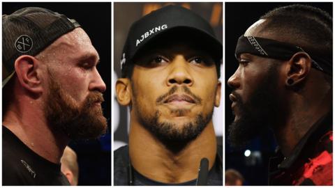 Tyson Fury, Anthony Joshua and Deontay Wilder