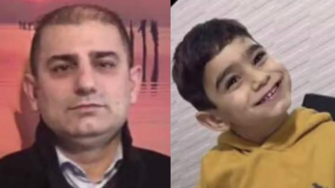 Naemat Lawa Esmael, 51, and his three-year-old son Muhammad Esmael