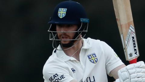 Michael Jones bats for Durham