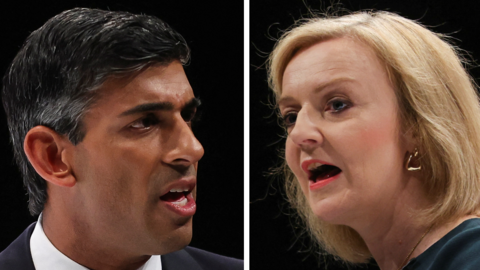 Rishi Sunak and Liz Truss