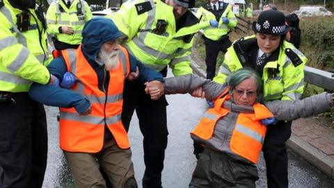 Insulate Britain protest near Heathrow