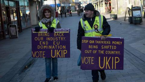 UKIP campaigners in Stoke-on-Trent