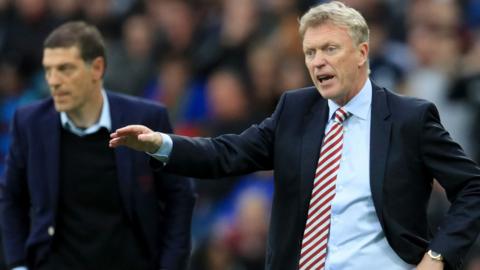 David Moyes and Slaven Bilic