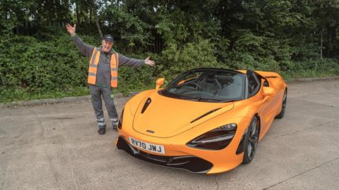 Andrew Olsen with a McLaren 720S Spider