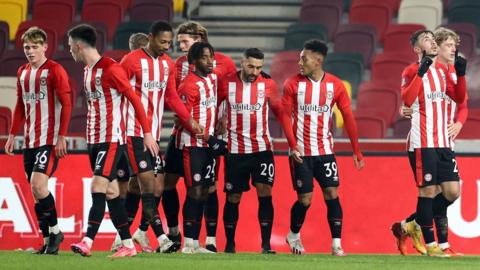 Brentford celebrate