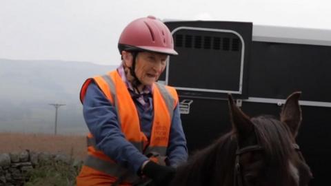 Margaret on horse