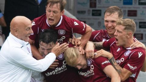 Arbroath celebrate