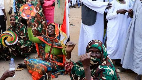 Protest in Sudan in favour of a military takeover, 16 October 2021