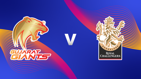 Gujarat Giants v Royal Challengers Bengaluru badge graphic