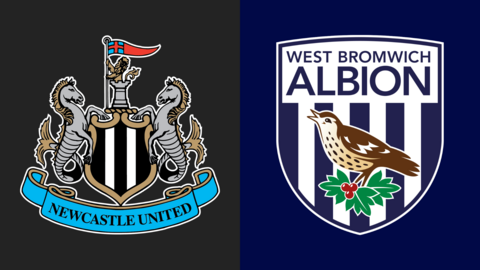 Newcastle United and West Bromwich Albion club badges
