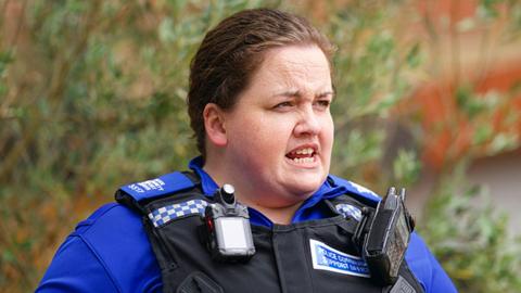 Jess Gunning as Community Payback Officer Diane Pemberley in The Outlaws