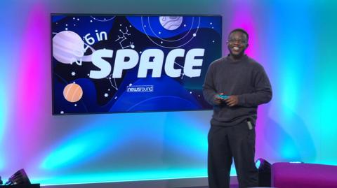 De-graft in the studio with "space" in the plasma