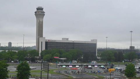 Air traffic control tower at Newark airport