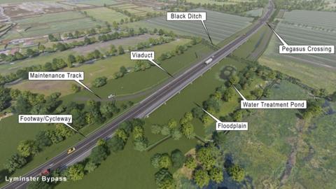 A map of the A284