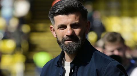 Miron Muslic pictured on the touchline during a game