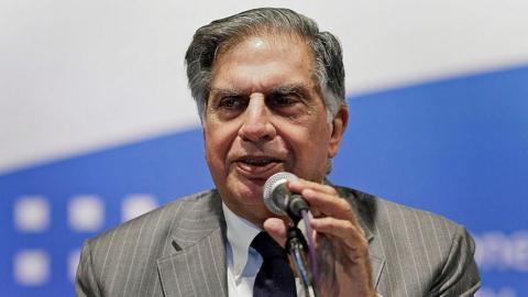 Ratan Tata, chairman of Tata Group, speaks during the Tata Steel Ltd. annual general meeting in Mumbai, India, on Tuesday, Aug. 14, 2012. 