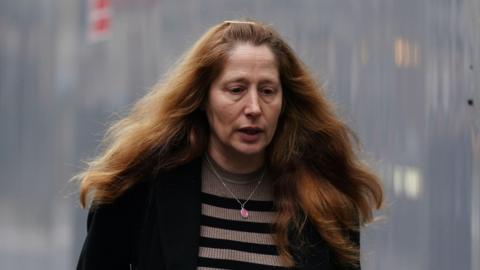 Isabel Vaughan-Spruce arrives at Birmingham Magistrates' Court