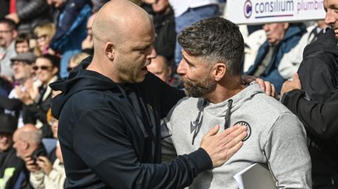 Steven Naismith and St Mirren boss Stephen Robinson