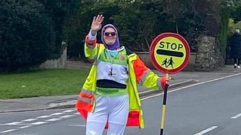 Clare Parkin dressed as Buzz Lightyear