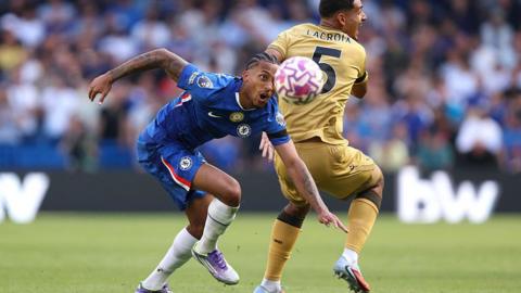 Joao Pedro of Chelsea during the Premier League match between Chelsea and Crystal Palace at Stamford Bridge