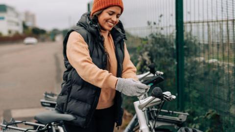 Person using a Beryl Bike