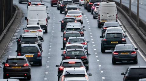 Traffic jam in London