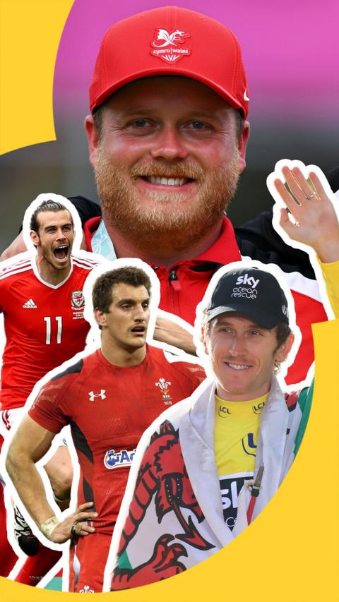 Daniel Salmon, Gareth Bale, Sam Warburton, Geraint Thomas