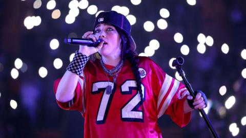 Billie Eilish singing.