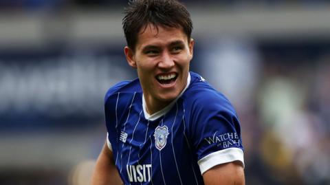 Cardiff City's midfielder Rubin Colwill