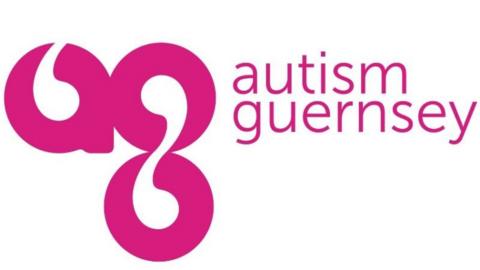 Pink logo for Autism Guernsey