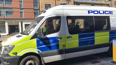 A Metropolitan Police van