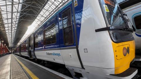 A Chiltern Railways train at Marylebone Station