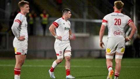 Ulster players dejected at full-time