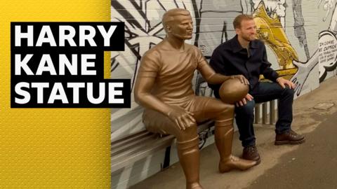 Harry Kane and his statue