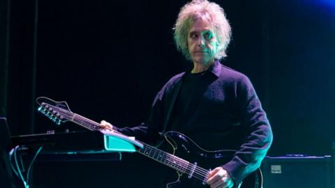Perry Bamonte of The Cure performs at Pine Knob Music Theatre on June 13, 2023 in Clarkston, Michigan