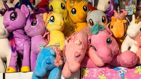 A selection of Miranda Worby's collection of 4000 My Little Ponies