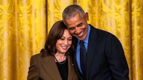 Kamala Harris and Barack Obama