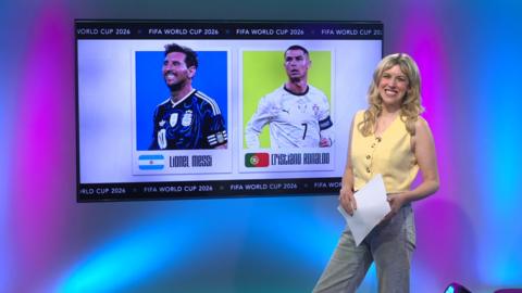 Jenny on the Newsround set