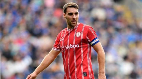 Wrexham midfielder Matty James during his time with Bristol City