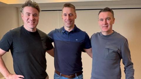 Thomas Niblock, Matty Forde and Oisin MConville